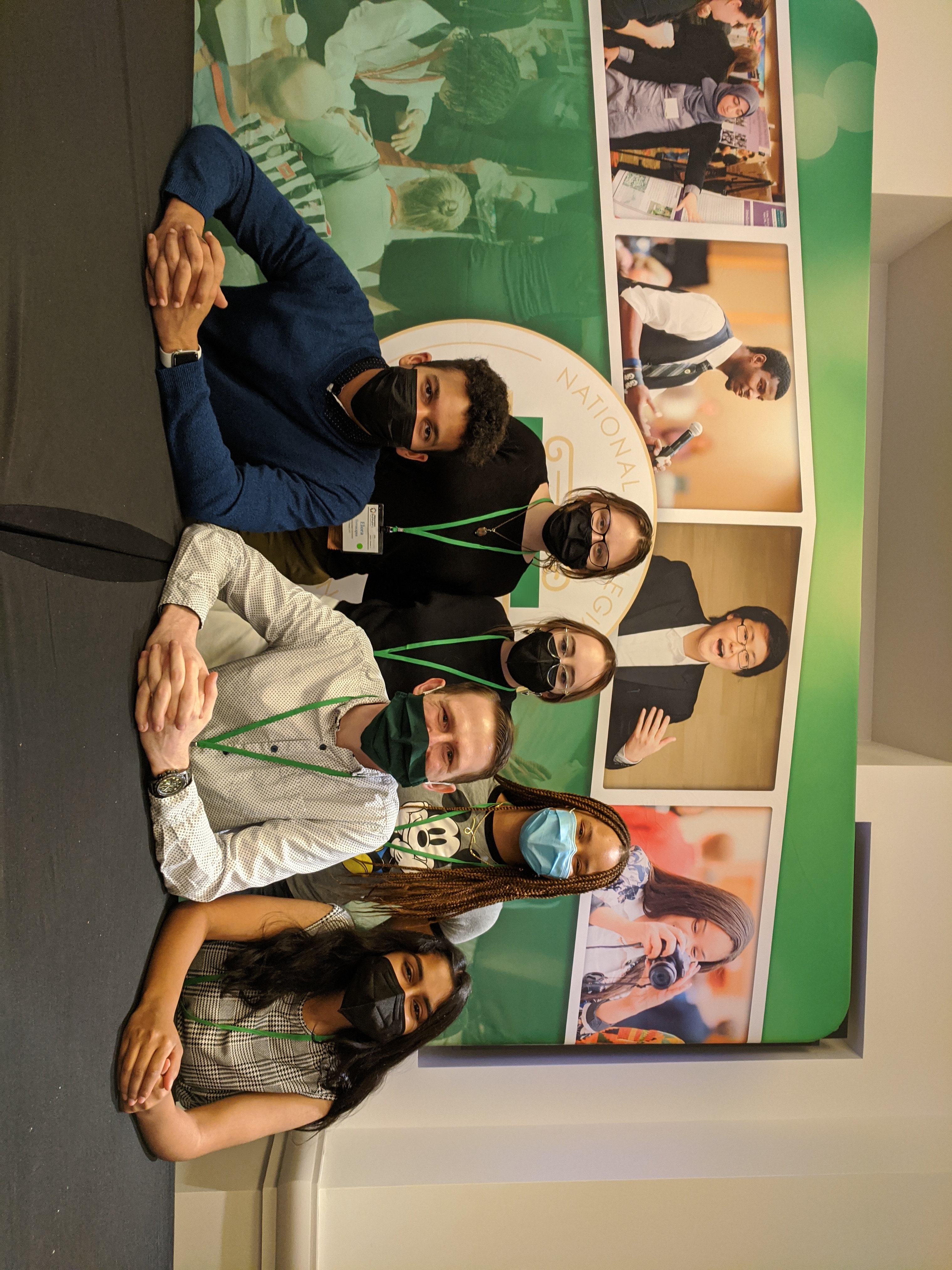 The six students representing Barrett, The Honors College at the 2021 National Collegiate Honors Council. (Back Row: Elora Bevacqua, Jaclyn Fishbach, Arianna Tillman) (Front Row: Alex Gilchrist, Joseph Hale, Anika Islam)